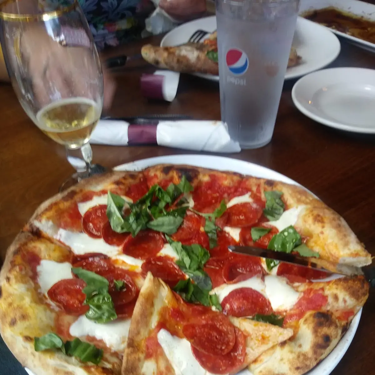 Pizza Margherita with Pepperoni