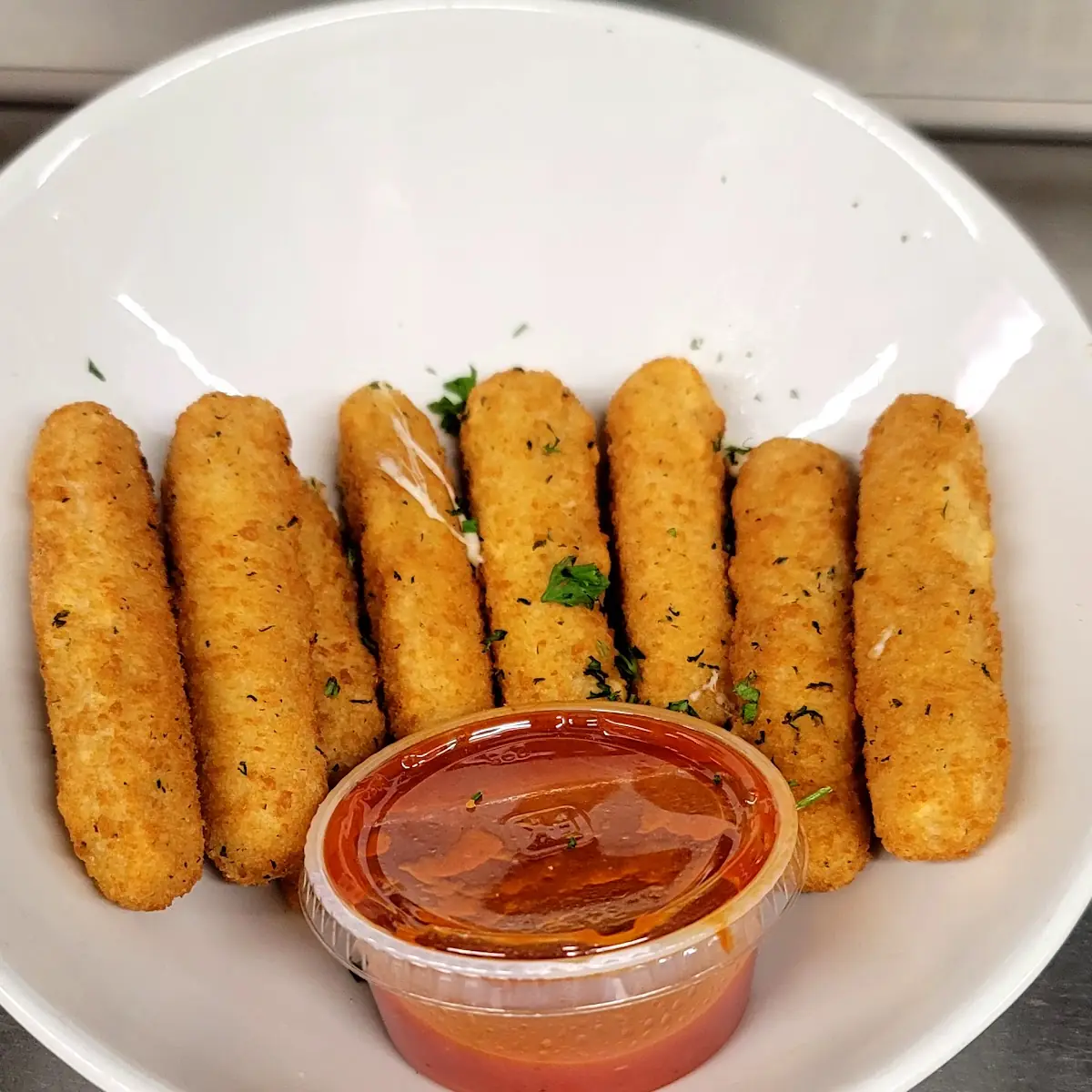 Mozzarella Sticks with Tomato Sauce