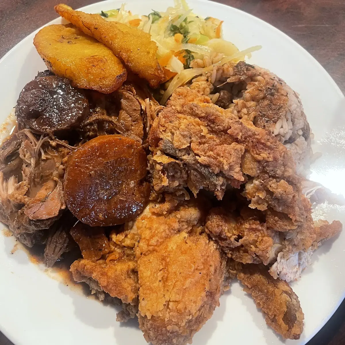 Fried Chicken Stew Beef