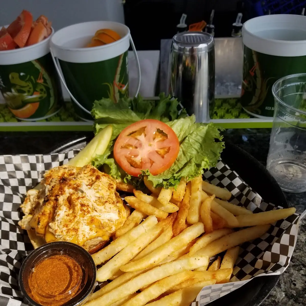 Crab Cake with Old Bay Fries
