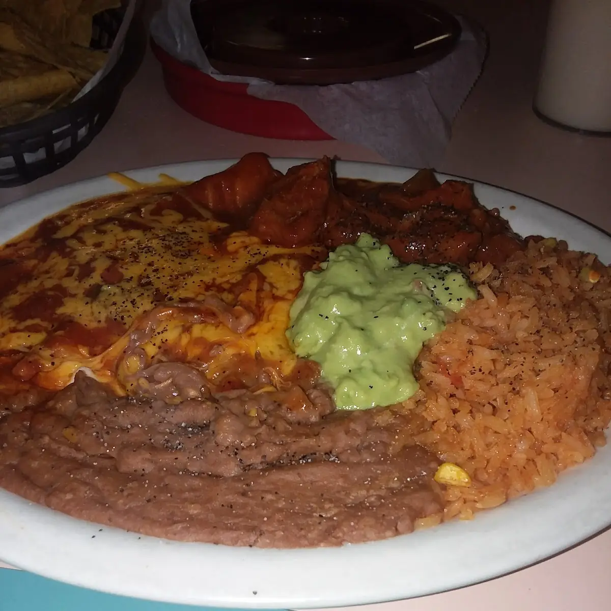 2 Cheese Enchilada Plate