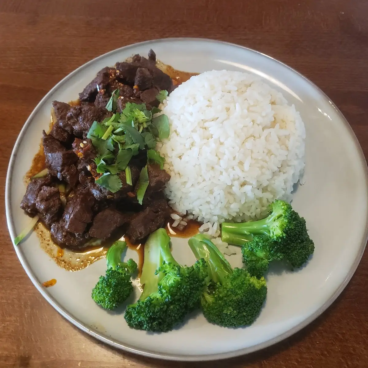 Beef Stew Rice and Broccoli