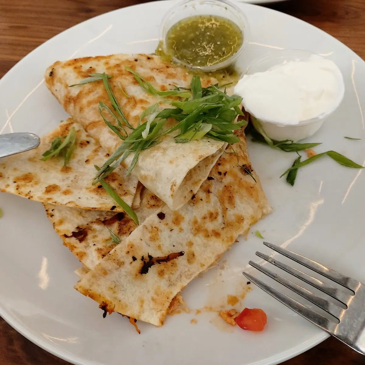 Braised Chicken Quesadilla