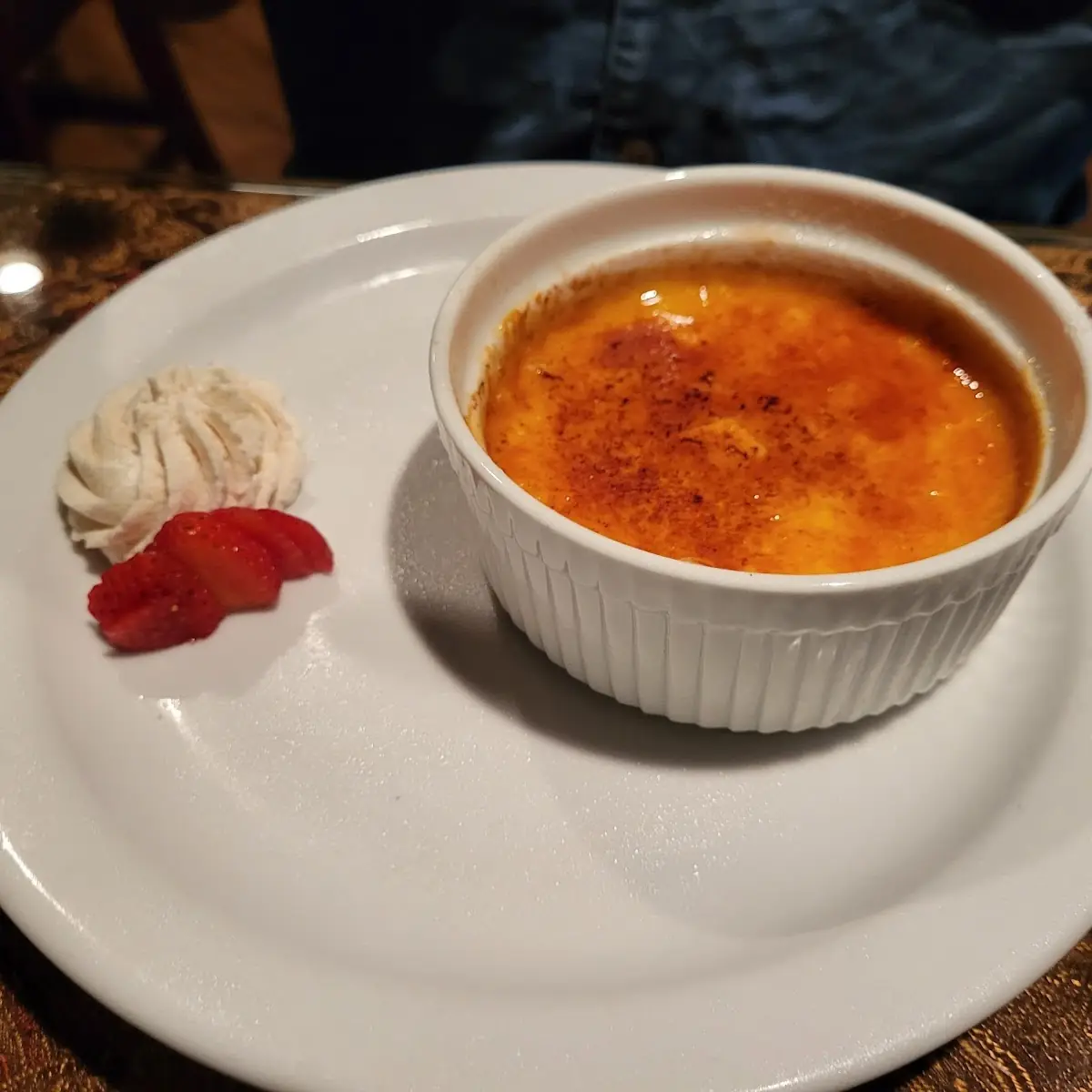 Creme Brulee with Cinnamon Whipped Cream