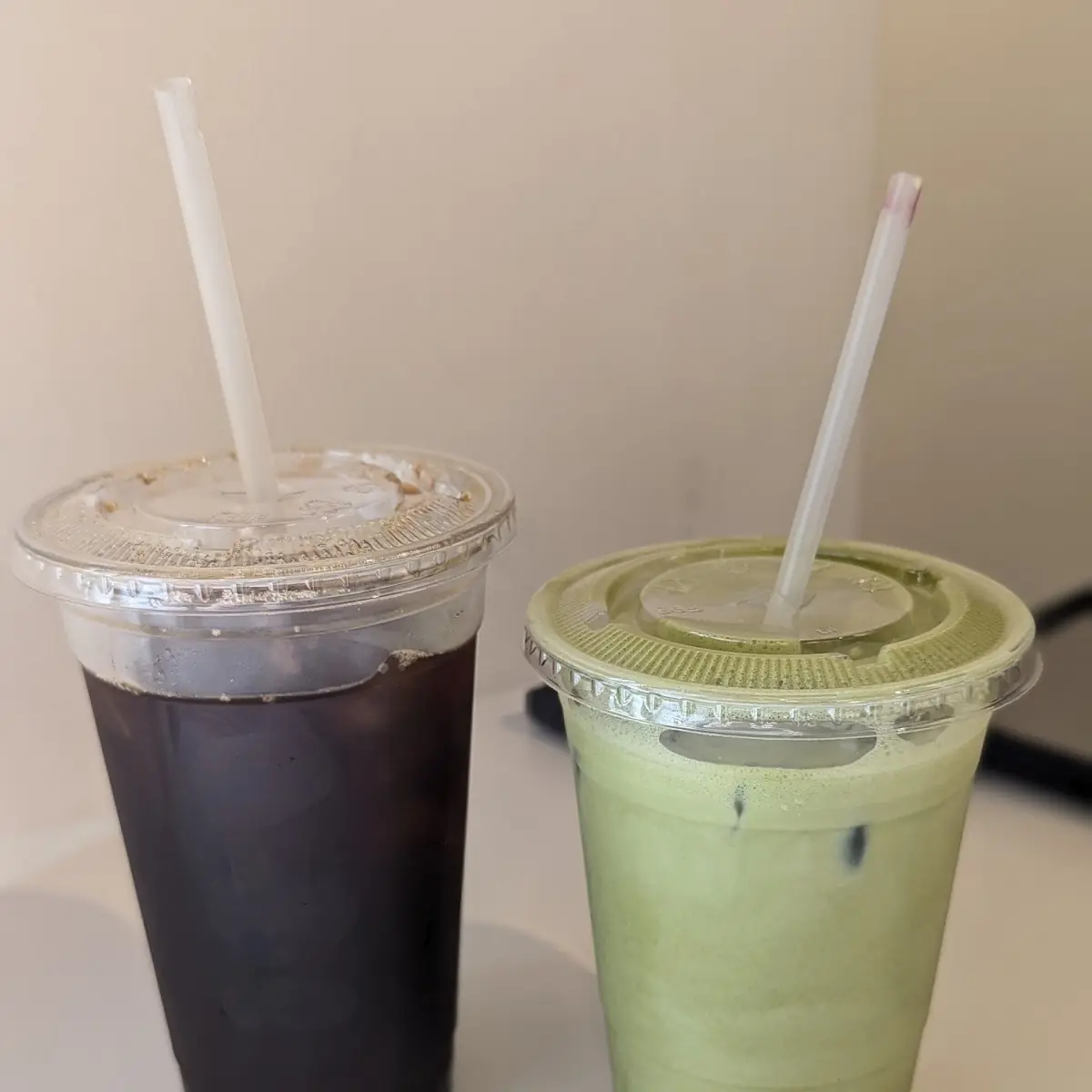 Iced Red Eye & Iced Matcha Latte