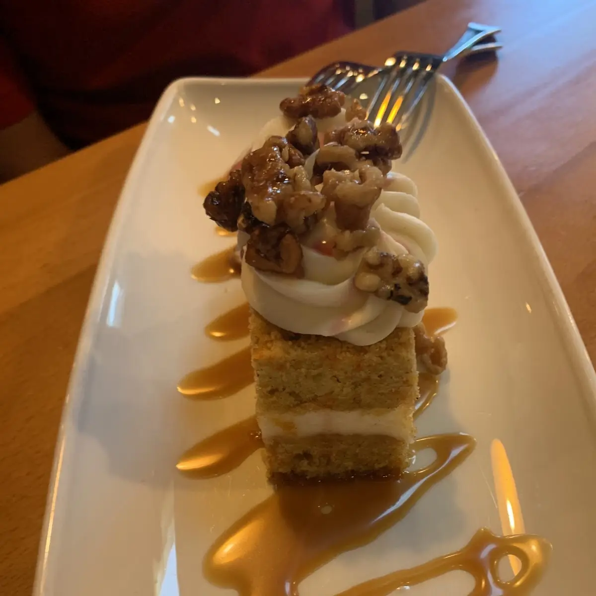 Carrot Cake, The Mill Steakhouse and Wine Bar