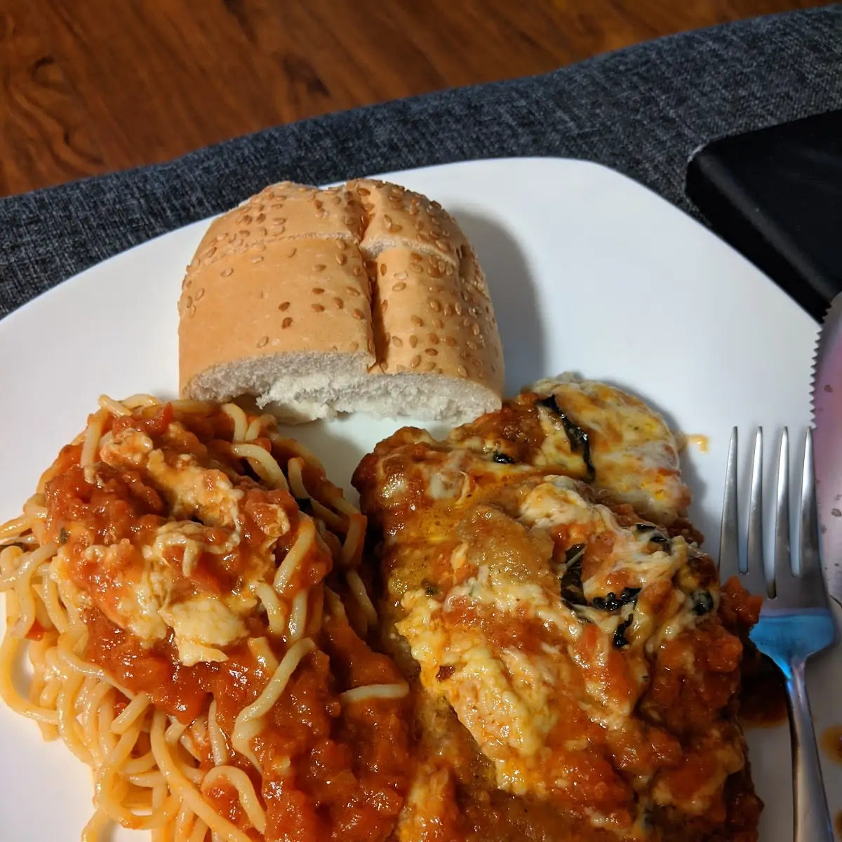 Chicken Parmesan with Spaghetti