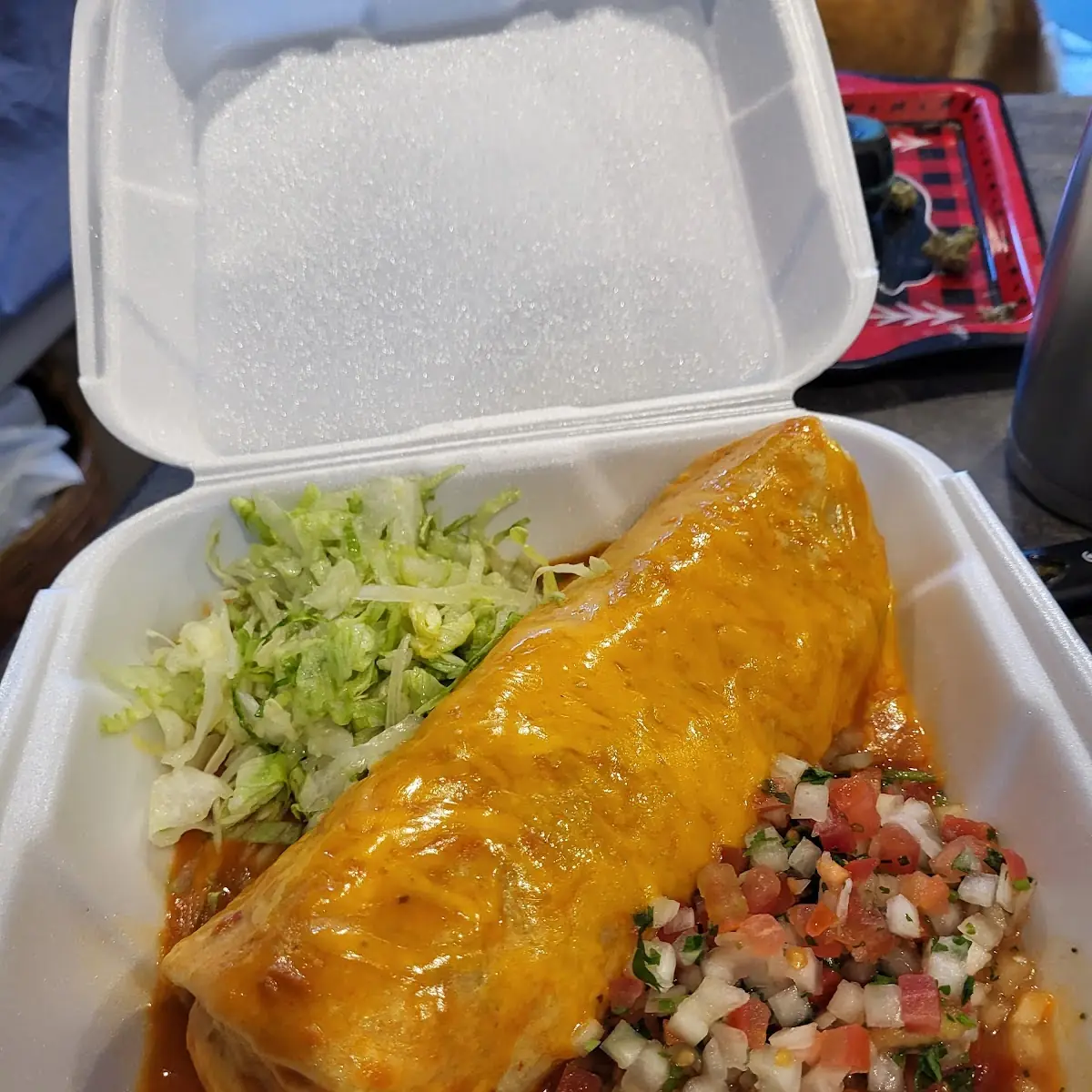 Wet Burrito Chopped Chicken Burrito