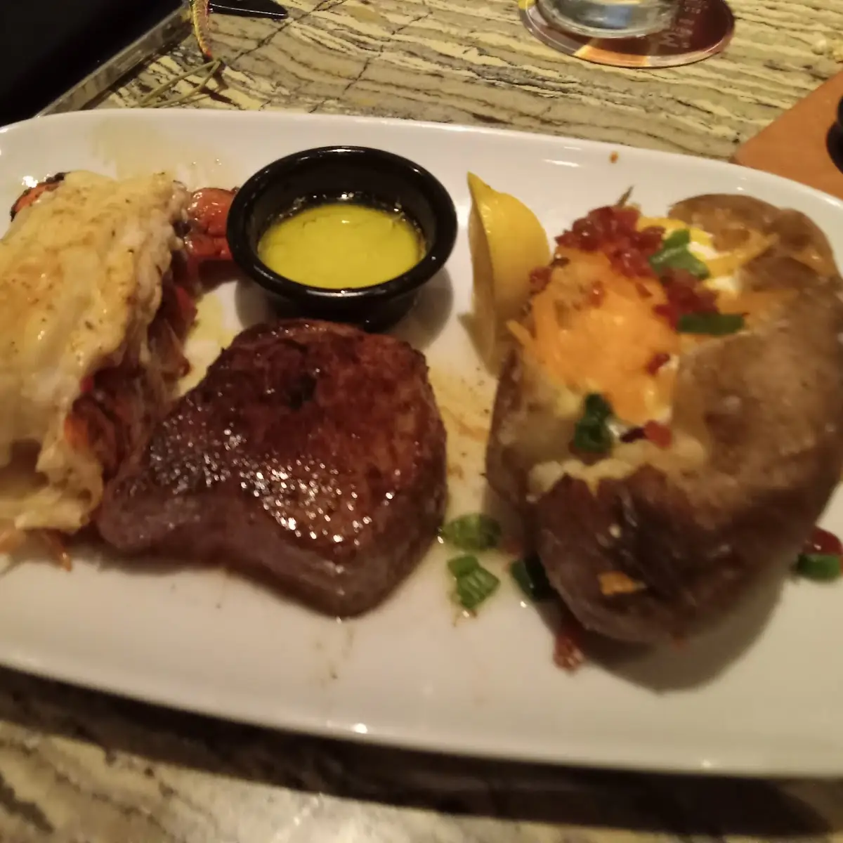 Parmesan Crusted Steak and Sweet Potato
