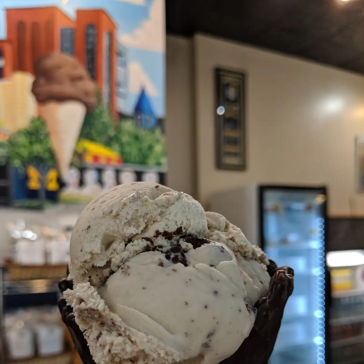 Peanut Butter Cookie Dough I'Ve Cream Cone