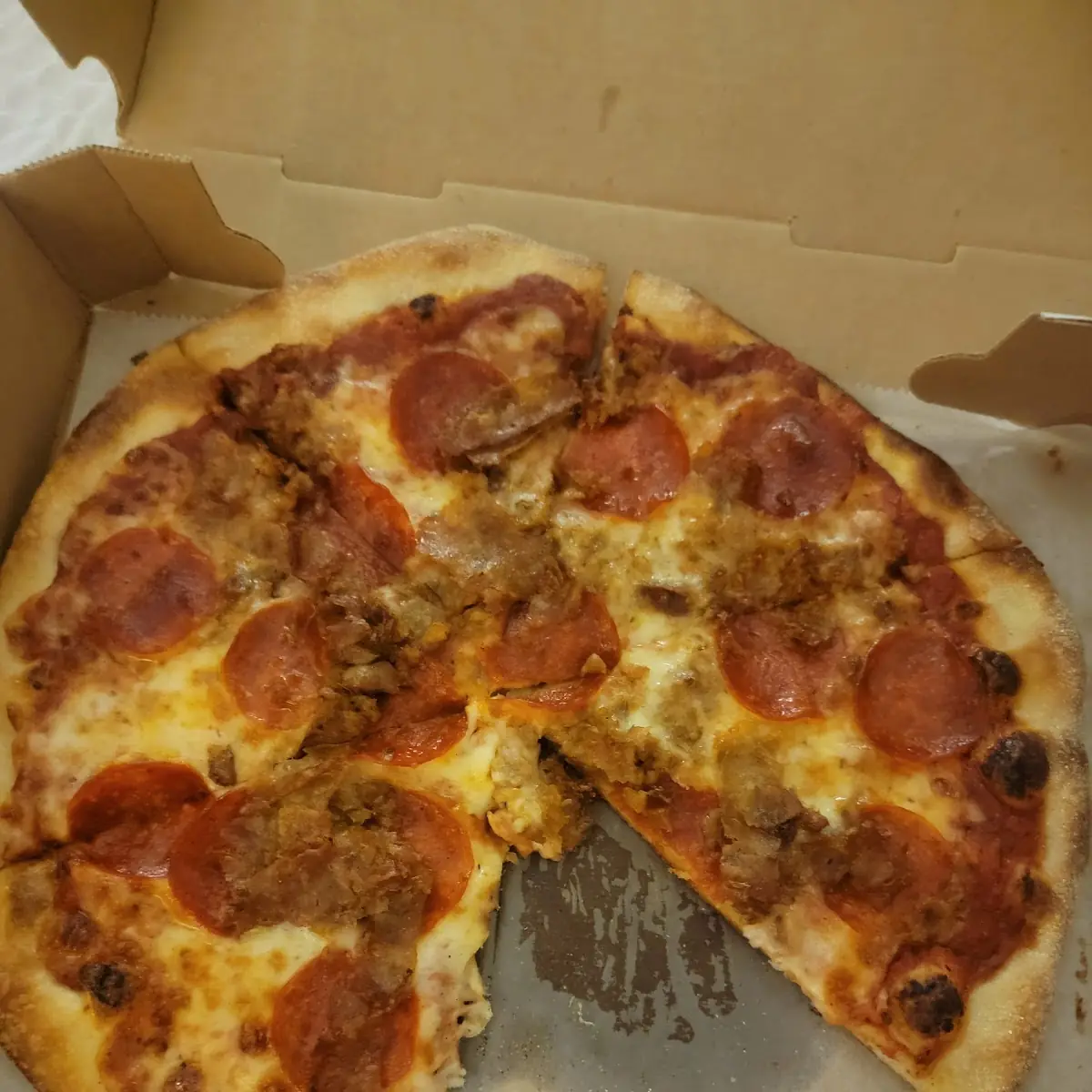 Pepperoni Sausage Pizza
