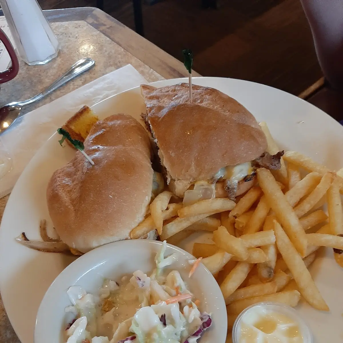 Philly Cheesesteak Sub with Fries