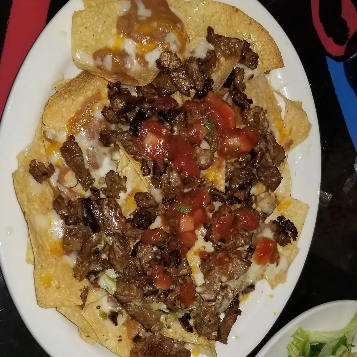 Steak Nachos Add Beans