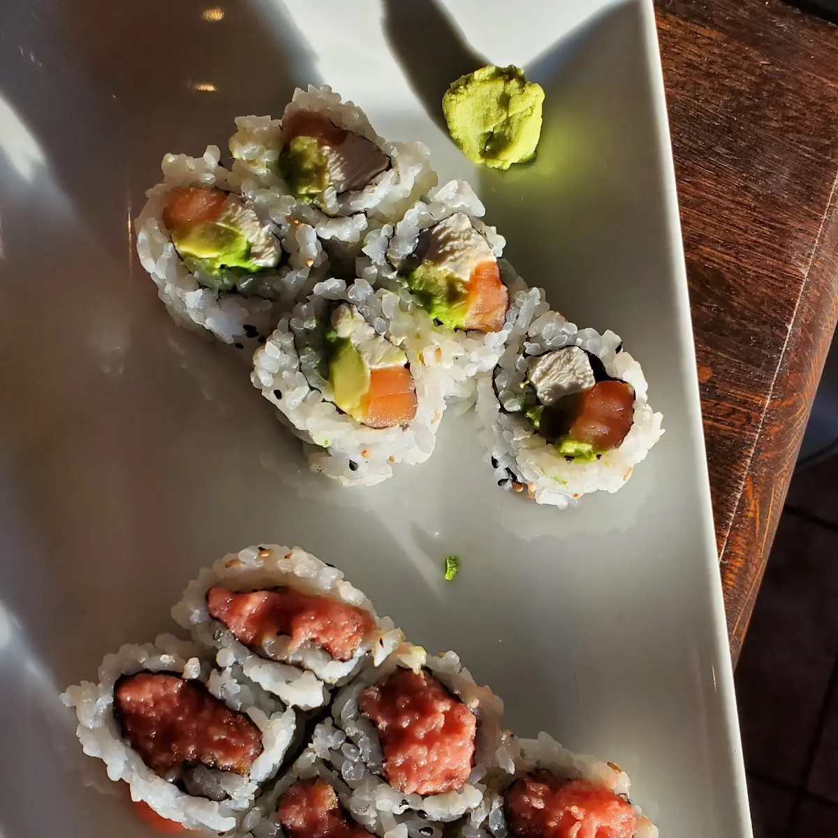 Philadelphia Roll & Spicy Tuna Roll