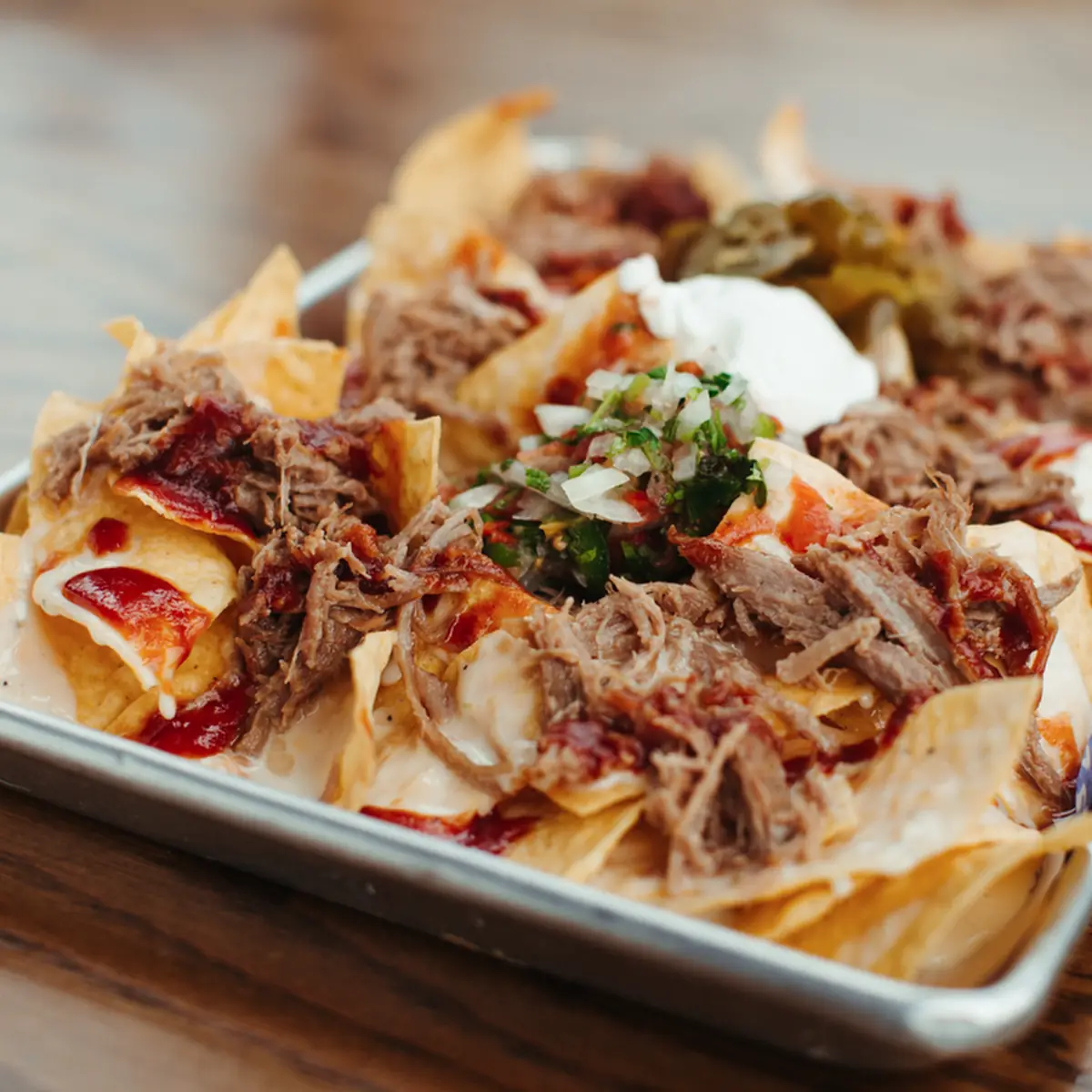 BBQ Pork Nachos