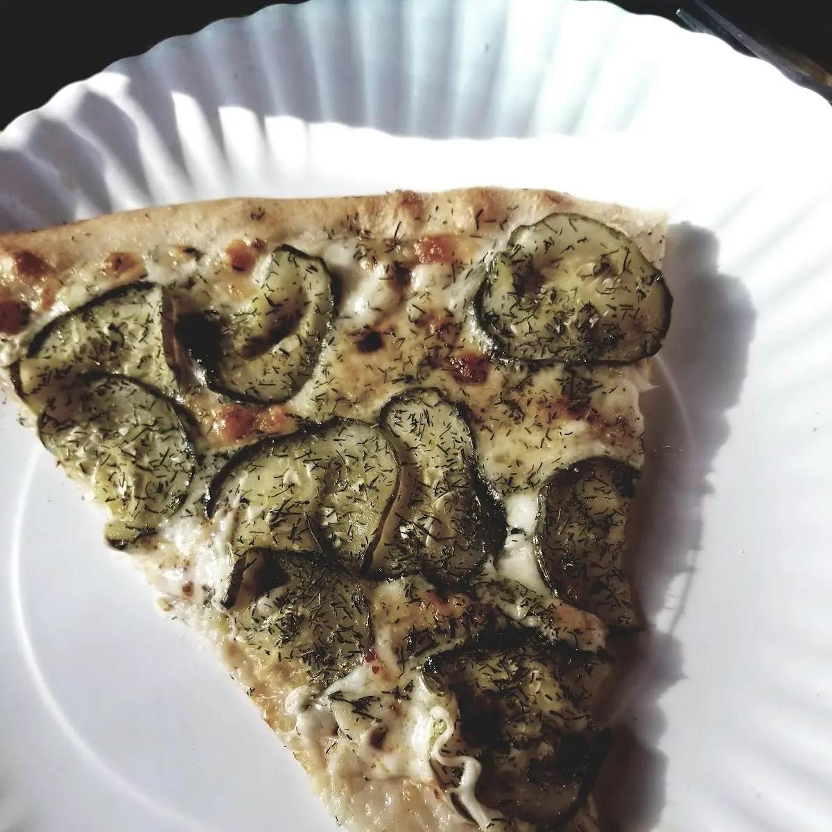 Pickle Pizza Slice