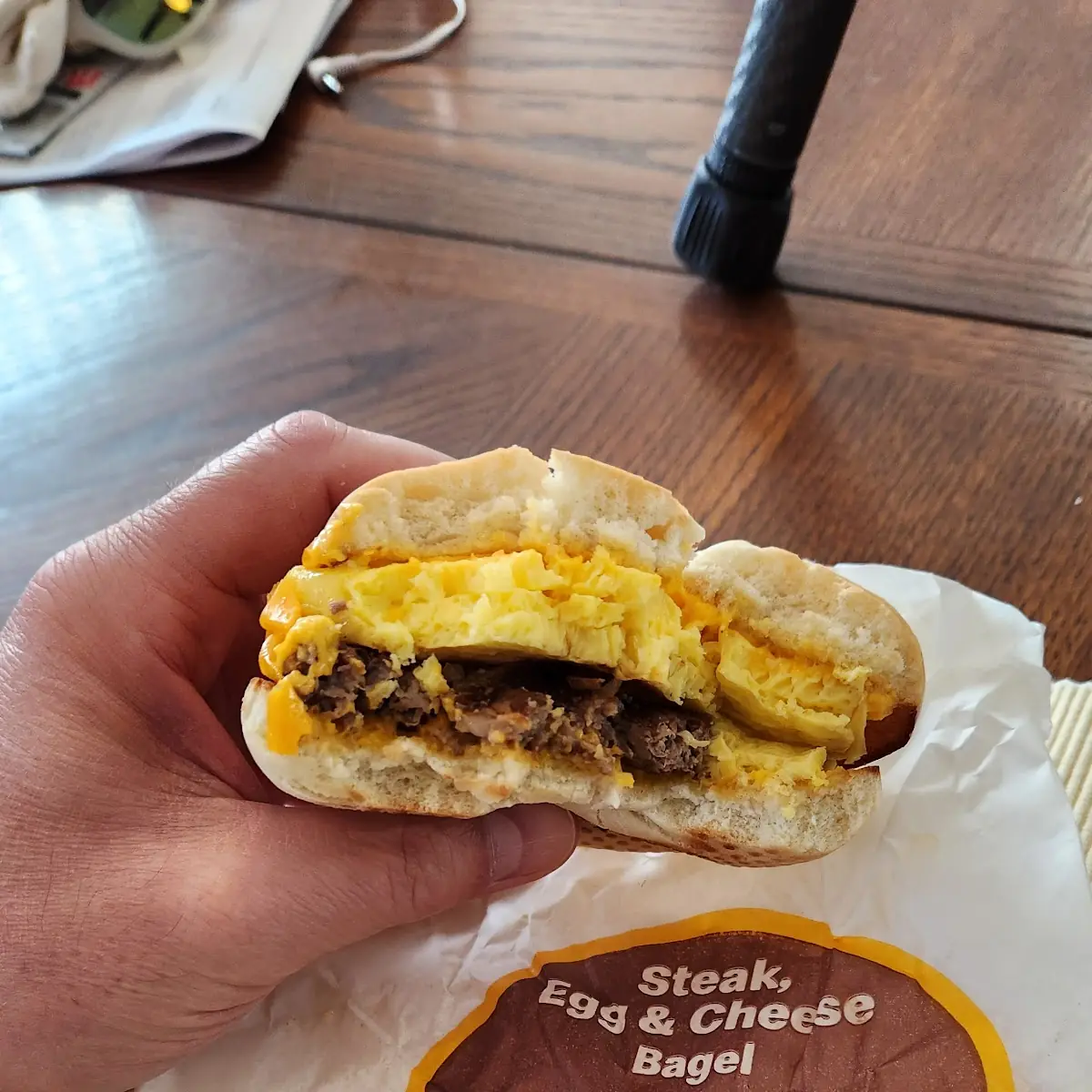 Steak Egg Cheese Bagel