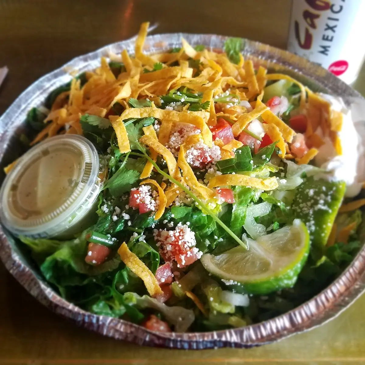 Sweet Barbacoa Pork Taco Salad