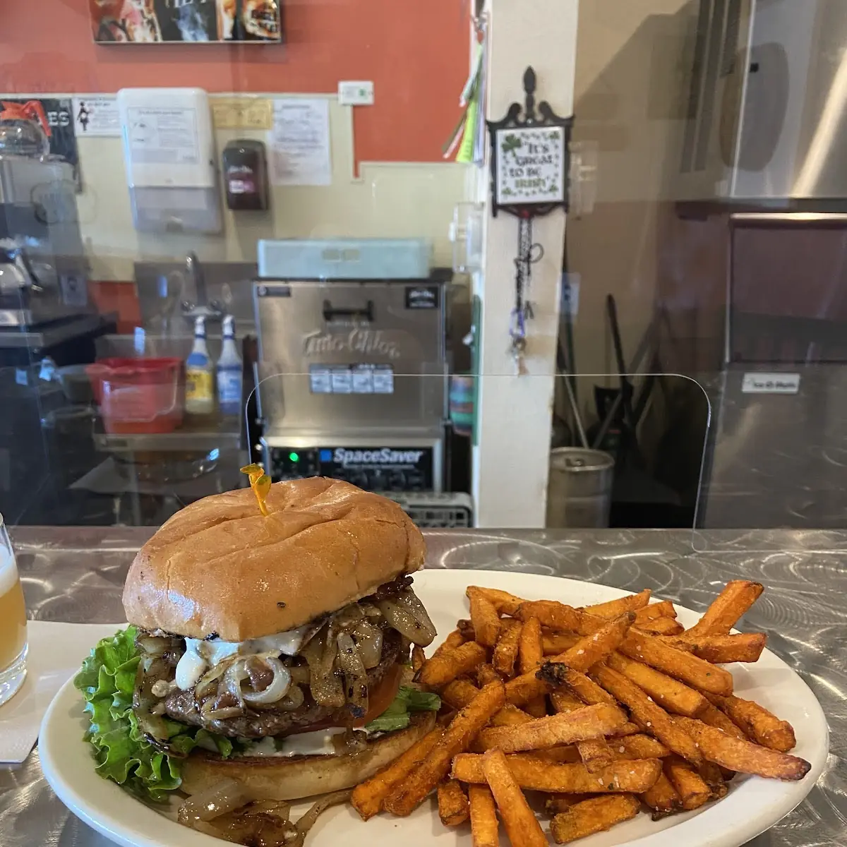 The Motor City Mushroom Swiss Burger