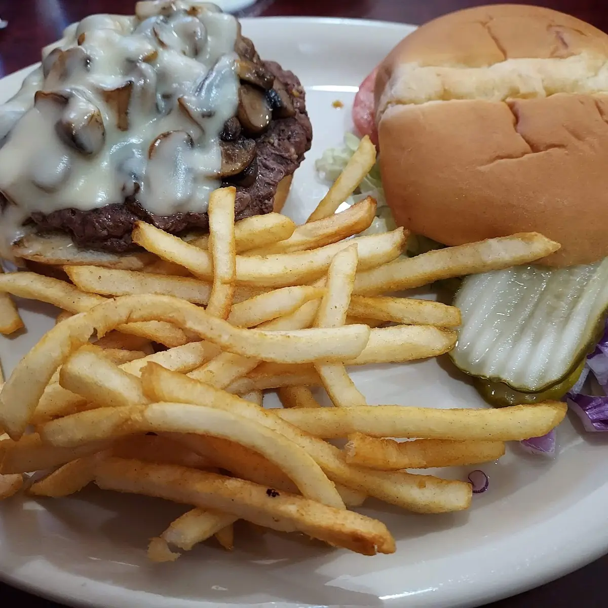 Mushroom Swiss Burger