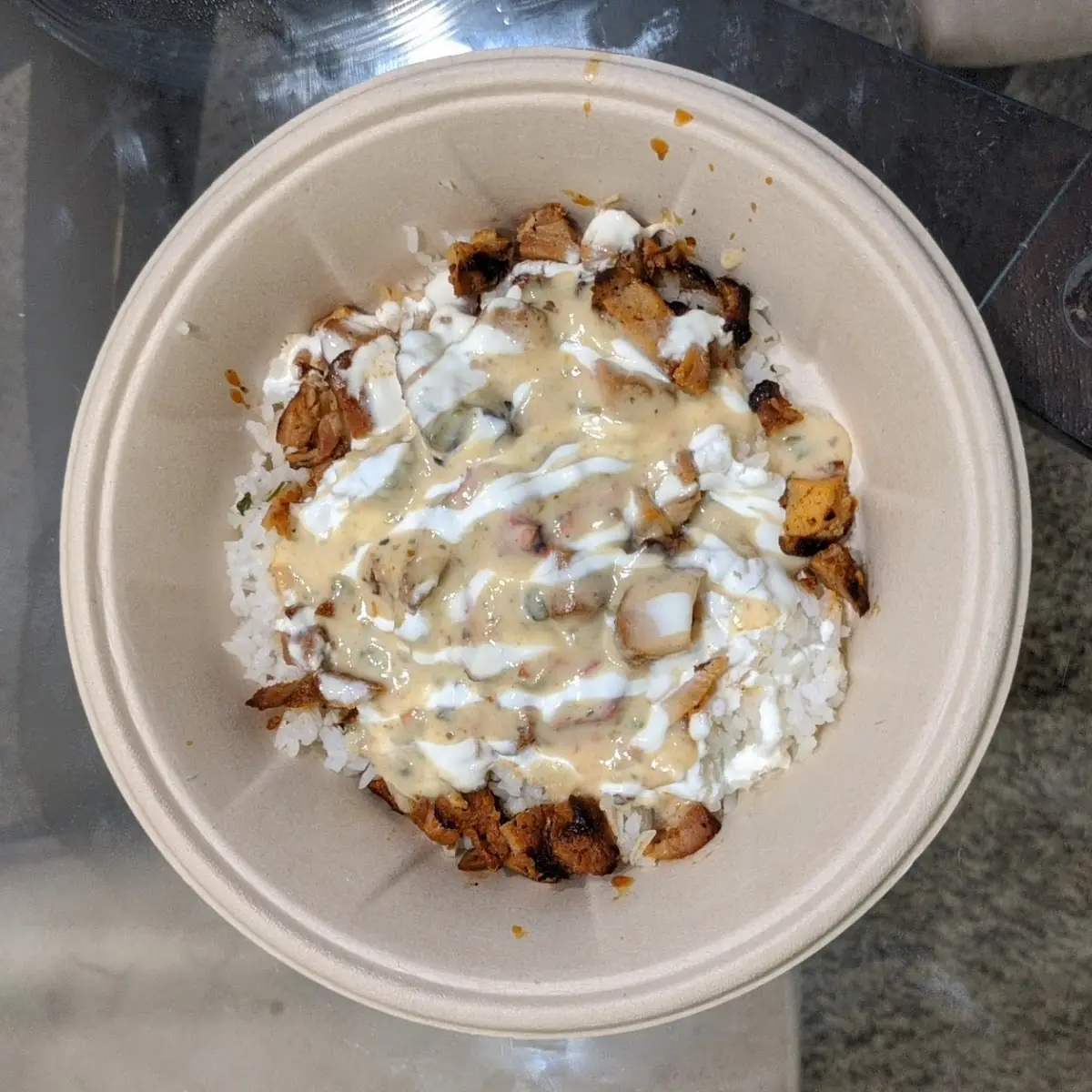 A Sad Naked Burrito Qdoba