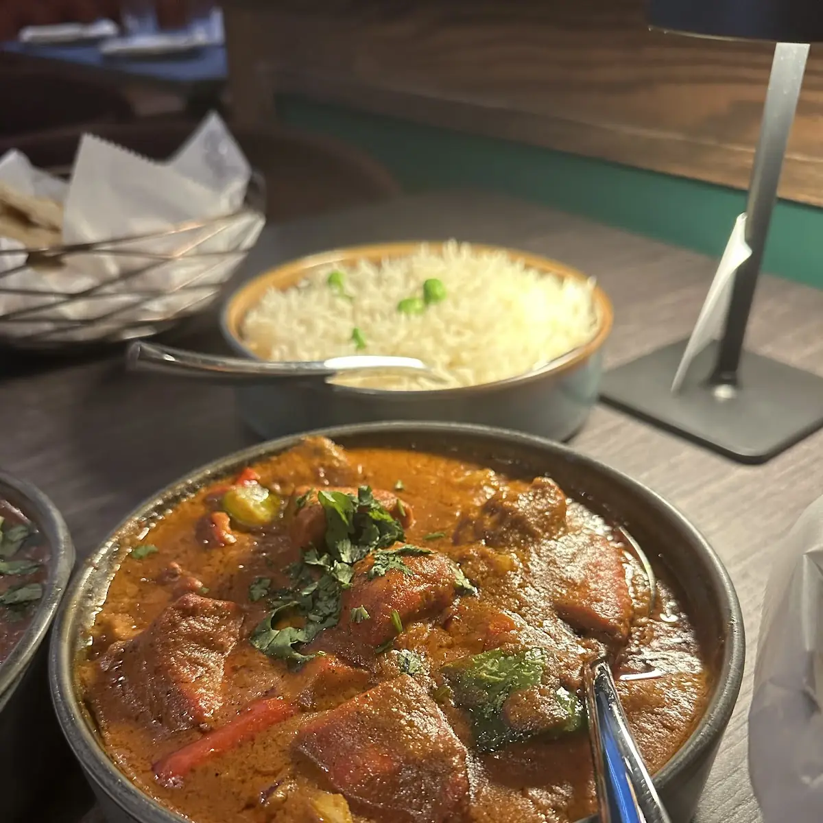 Goat Curry and Chicken Vindaloo