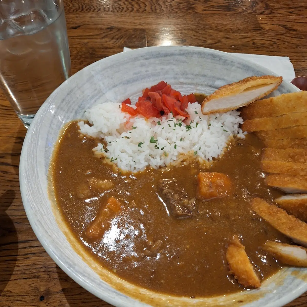 Pork Cutlet Curry with Rice