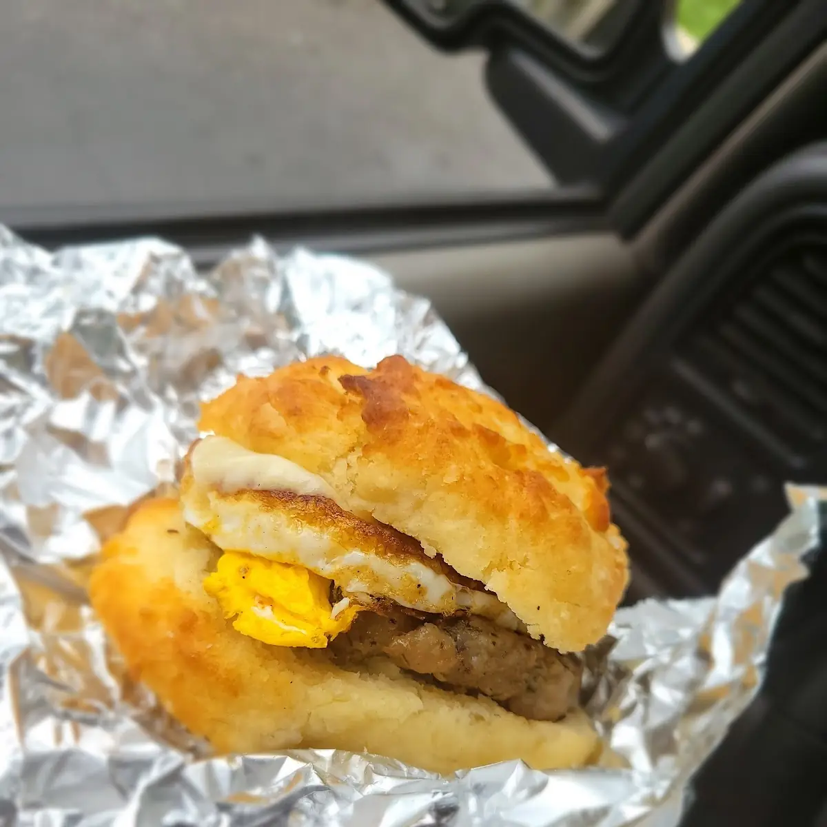 Sauage and Egg Biscuit
