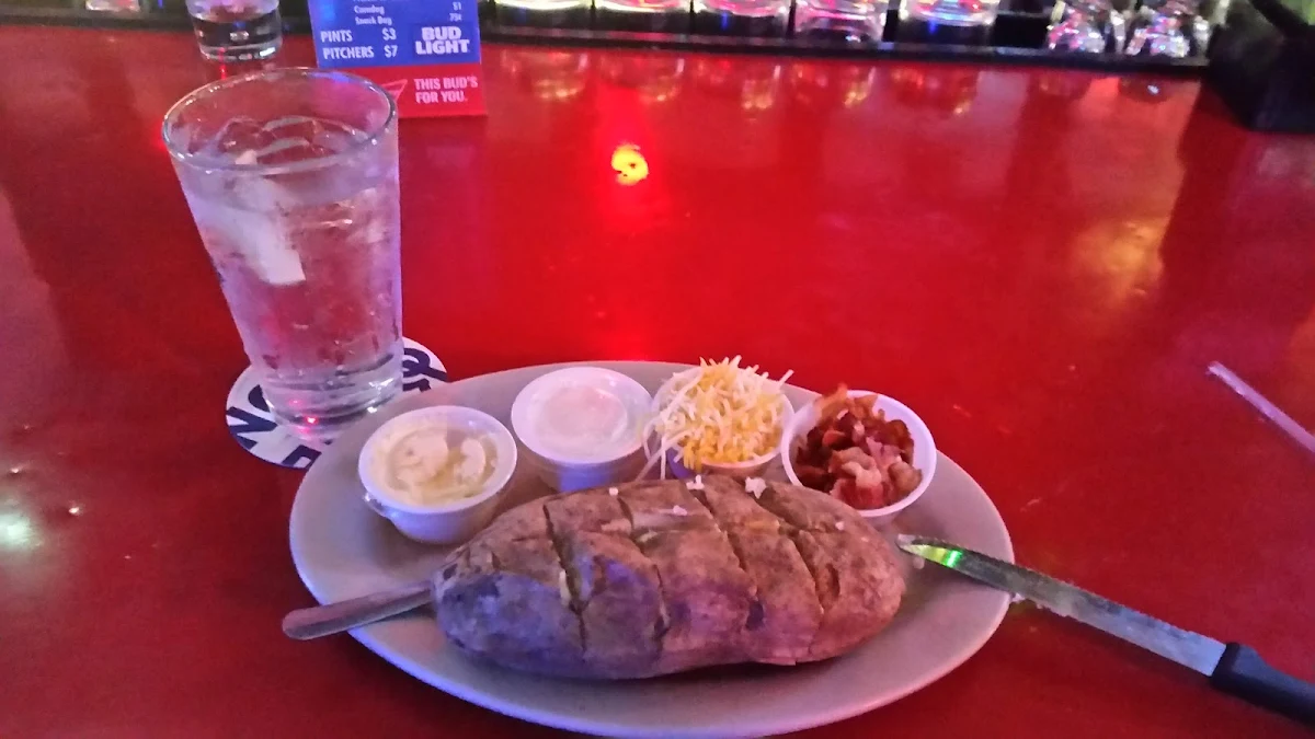 Loaded Baked Potato Cooked Just Right Reasonable Price Nice Wait Staff