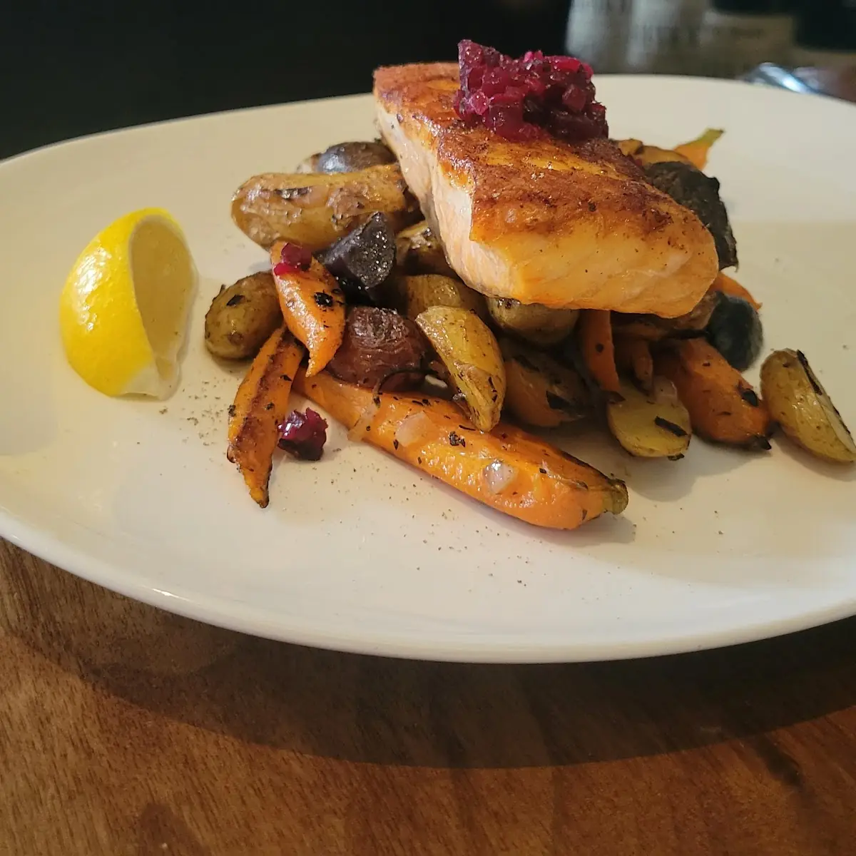 Wood-Grilled Salmon