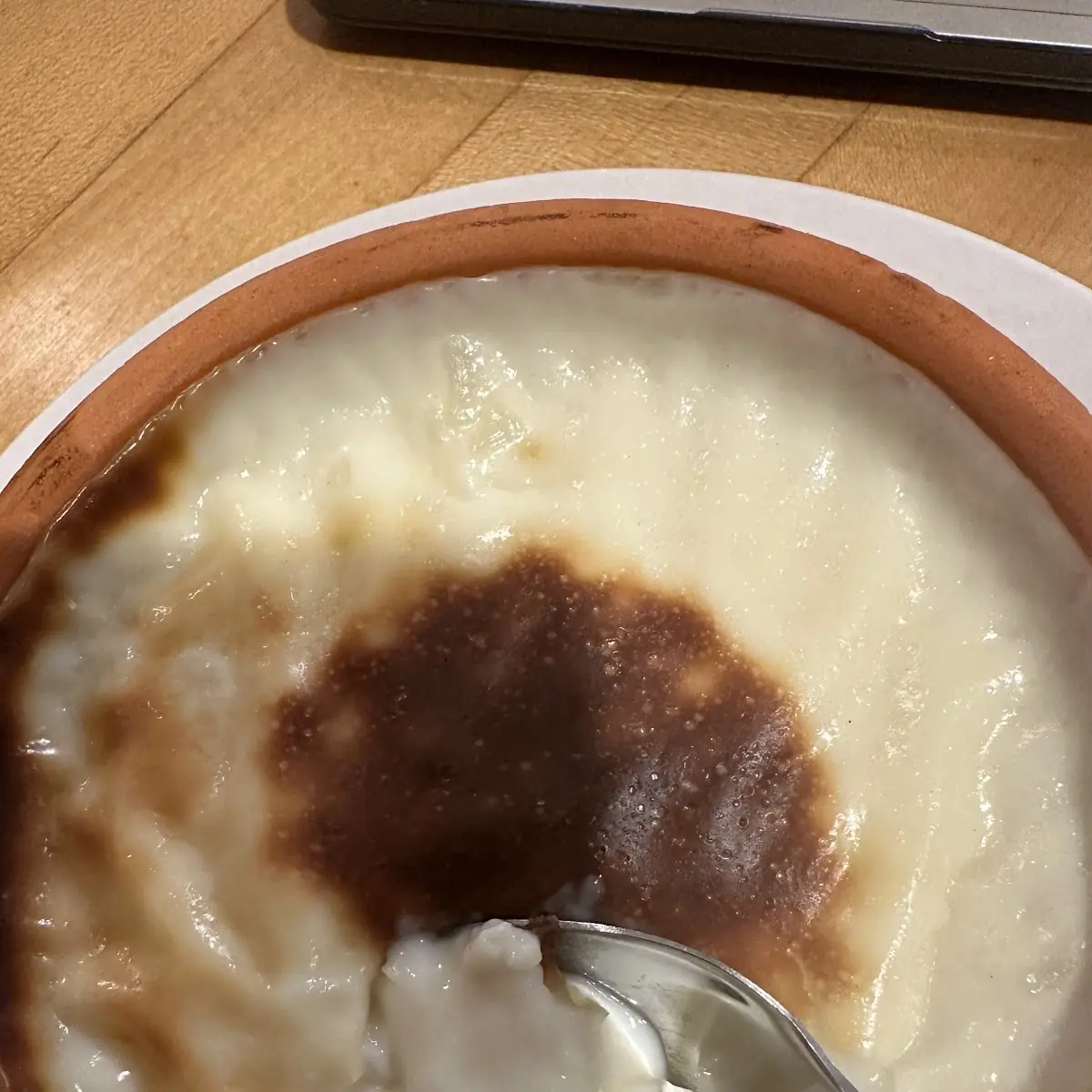 Clay Pot Baked Rice Pudding