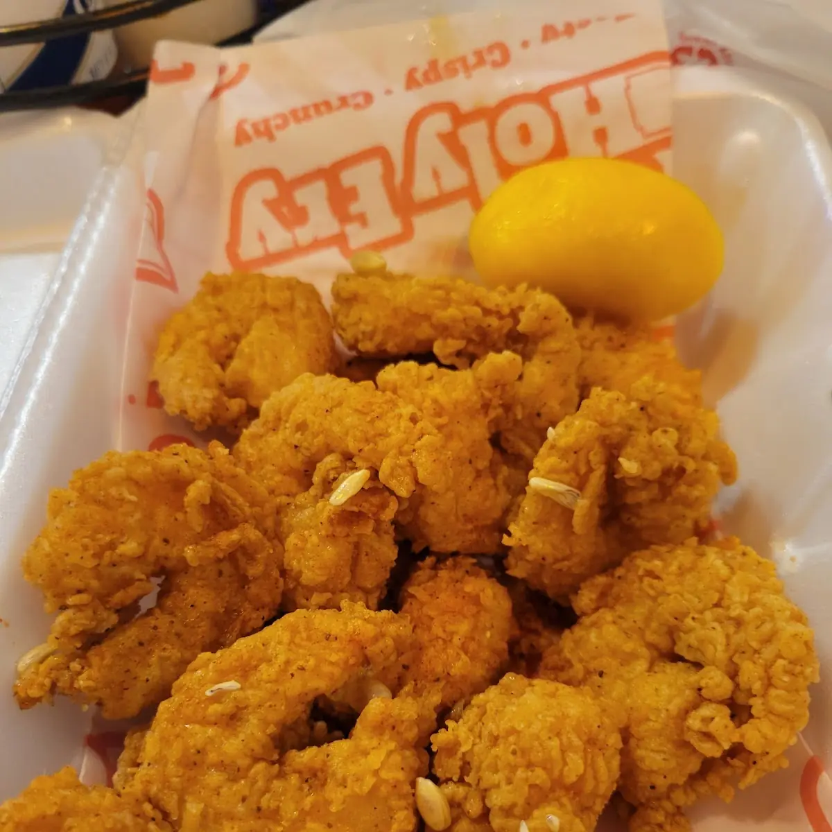 Fried Shrimp w Lemon