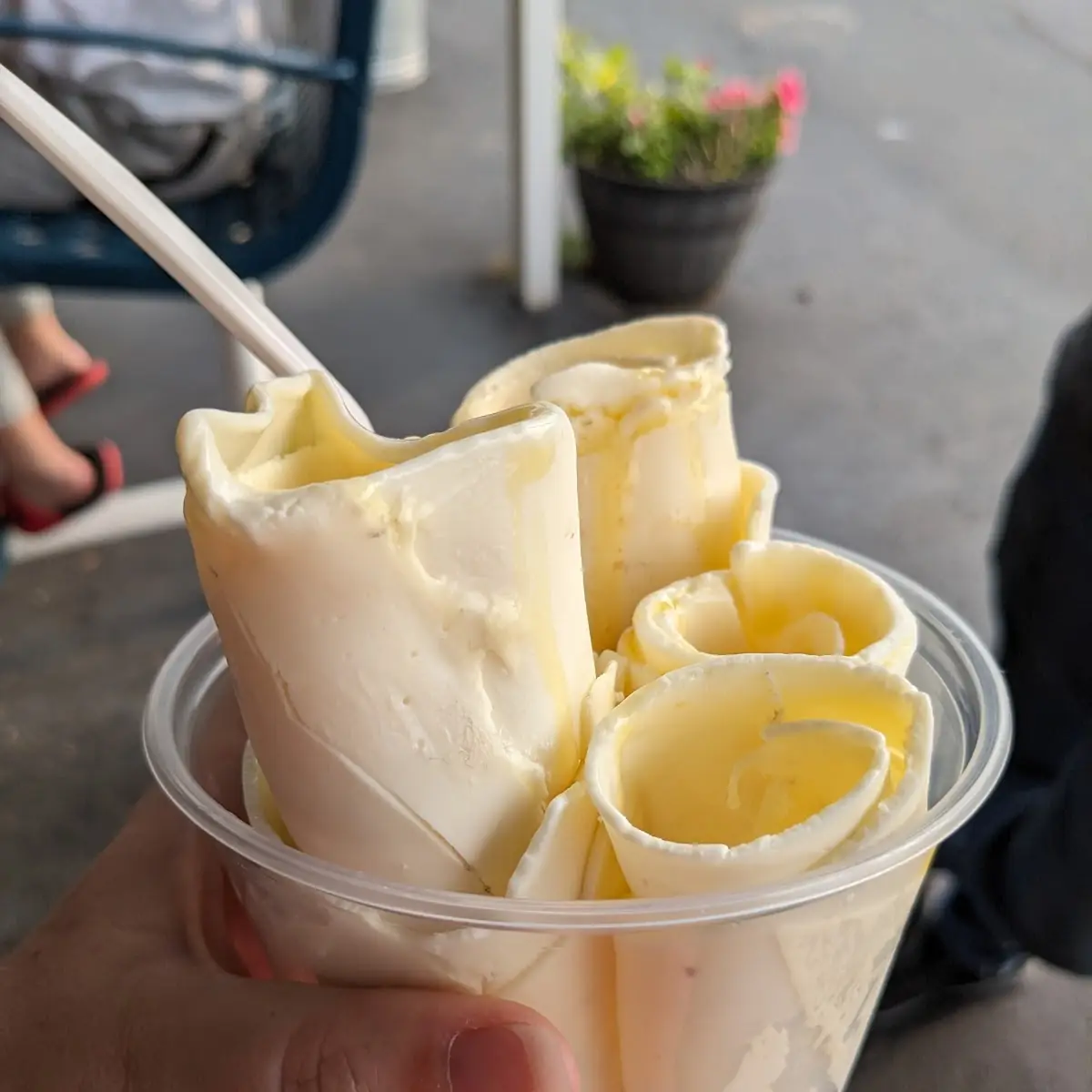 Passion Fruit Rolled Ice Cream