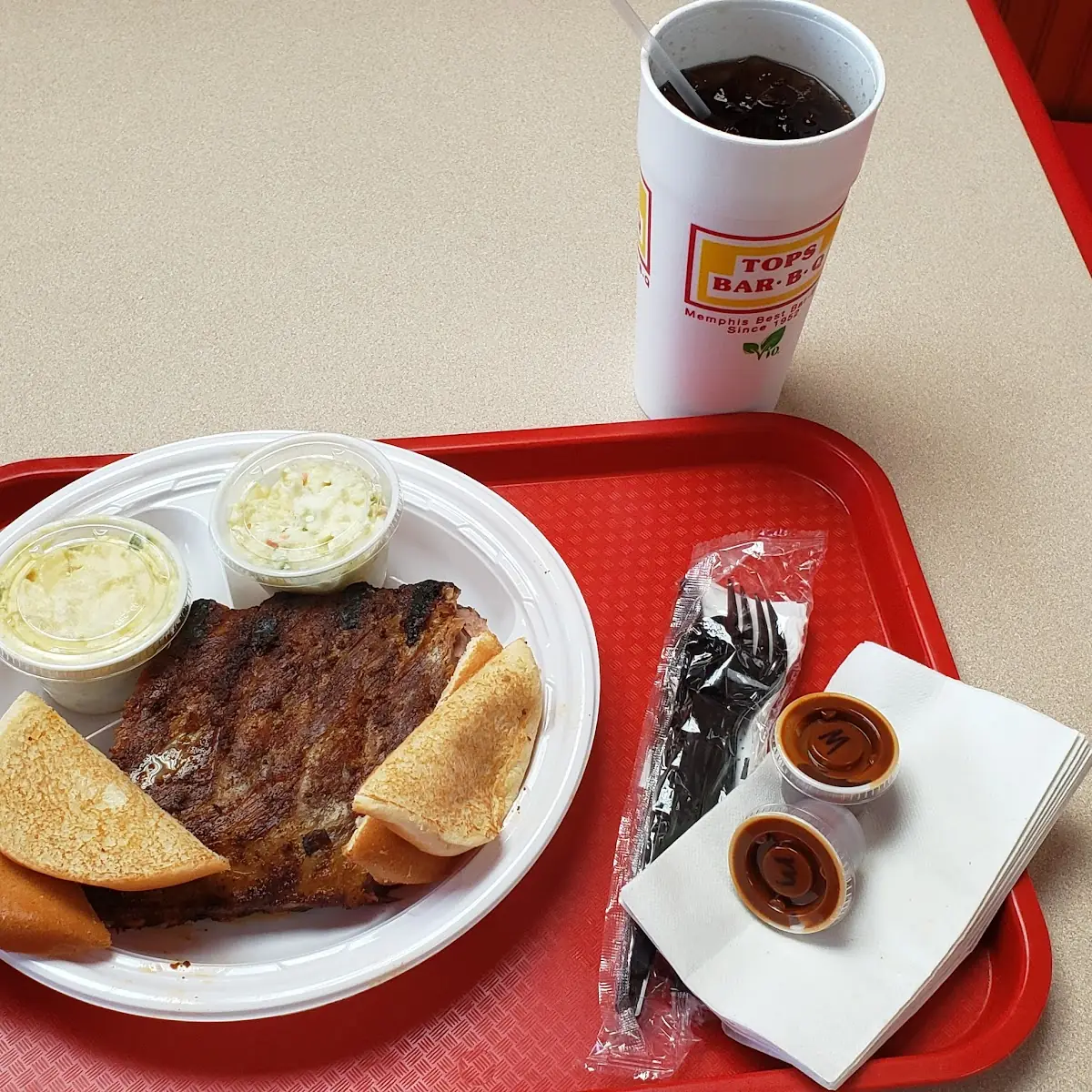 Pork Ribs and 2 Sides