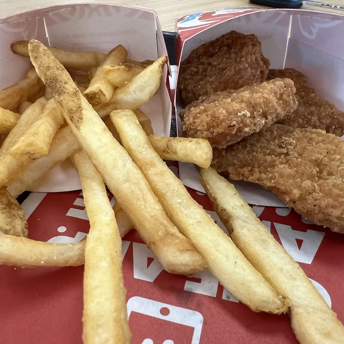 French Fries and Chicken Nuggets