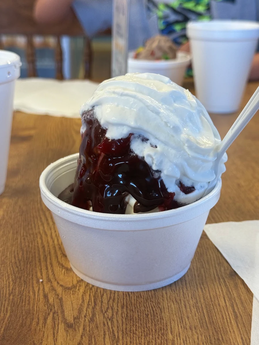Blackberry Cobbler Concretes