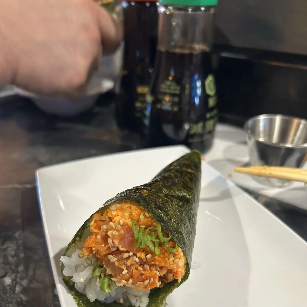 Spicy Ahi Hand Roll