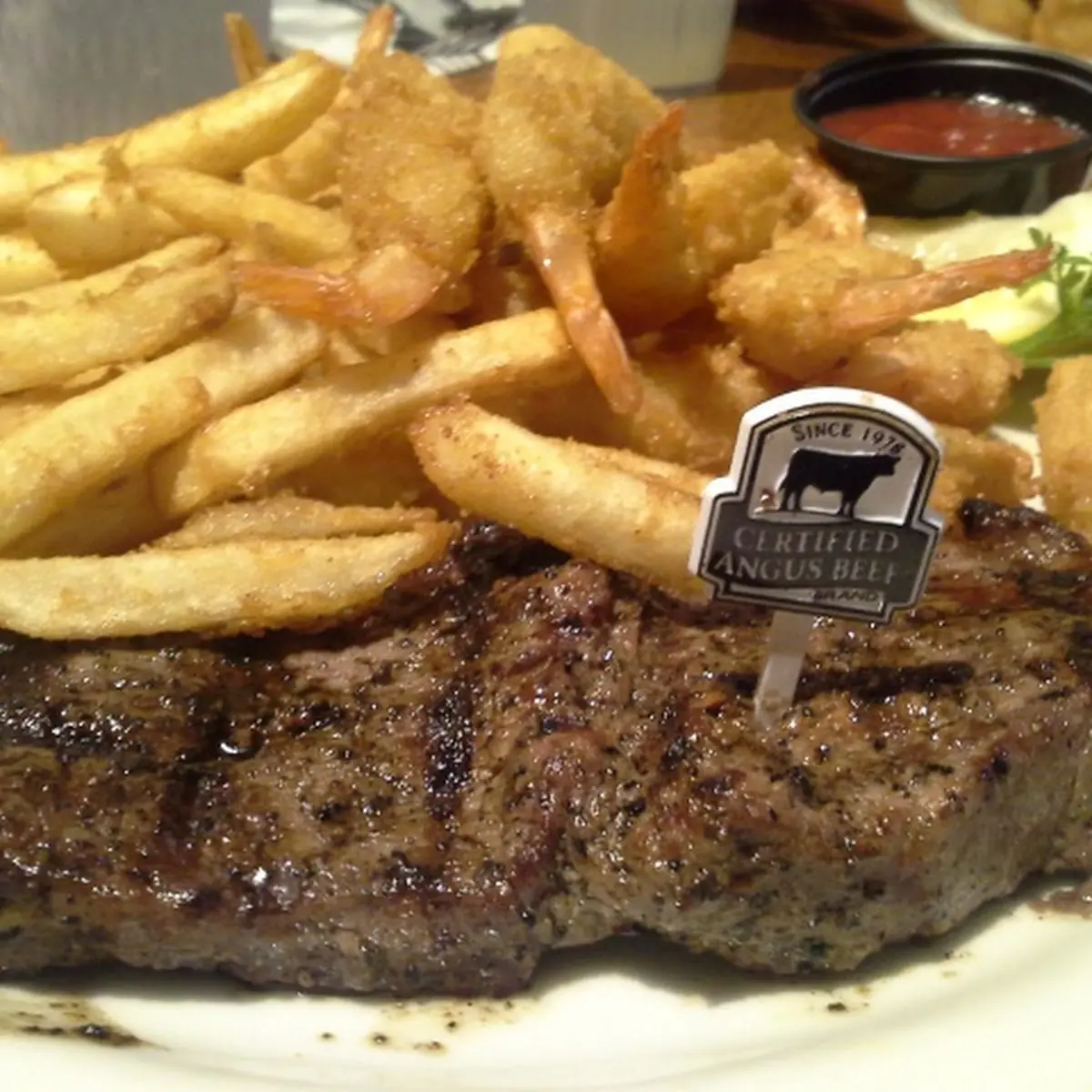 Steak and All You Can Eat Shrimp