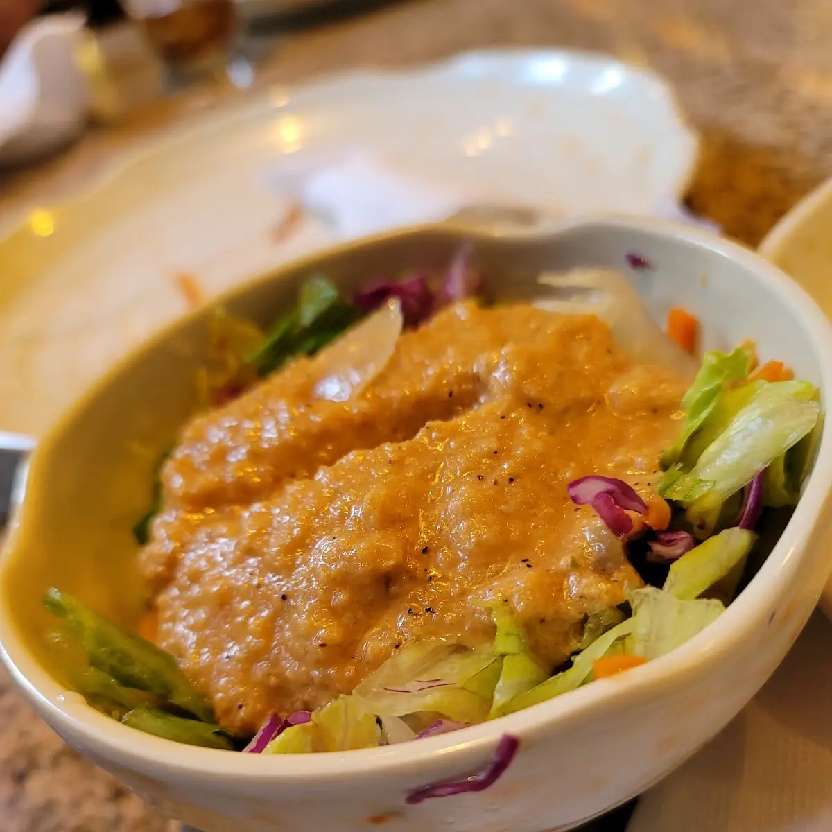 Salad with Ginger Dressing