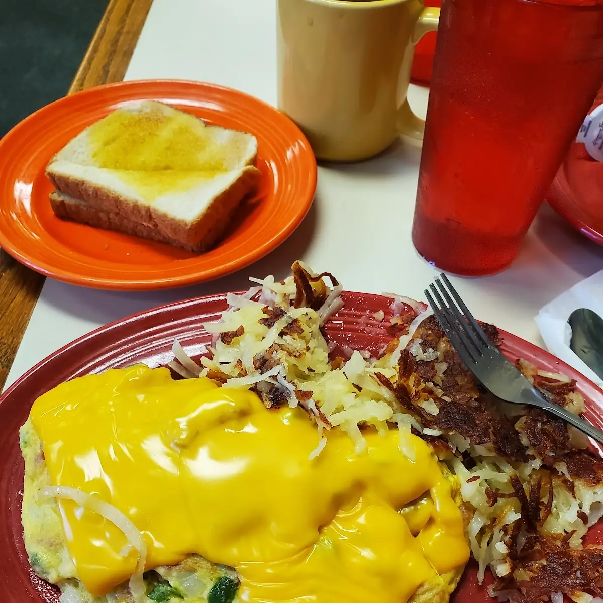 Denver Omelette with Ham Onion Pepper & American Cheese