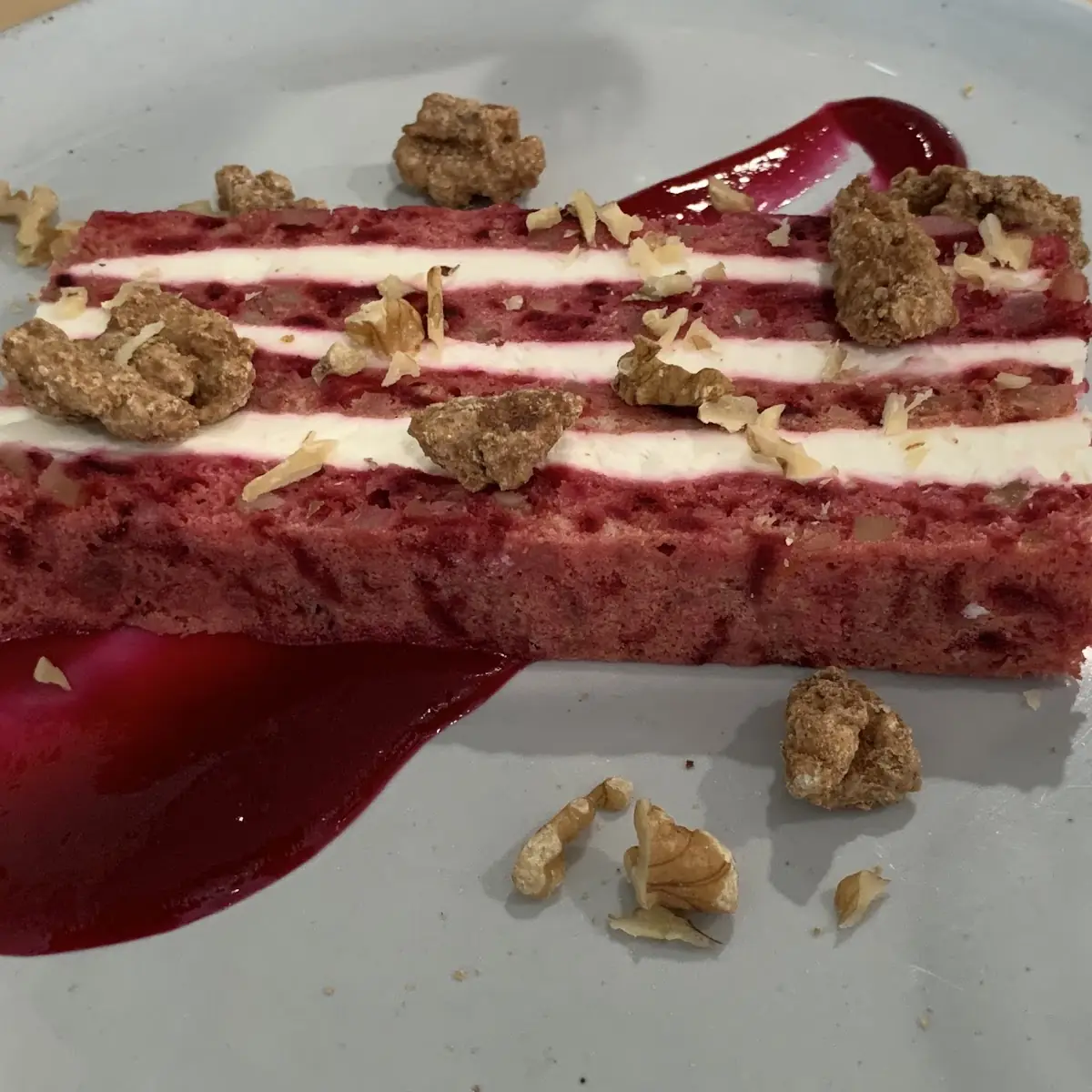 Beet and Goat Cheese Cake