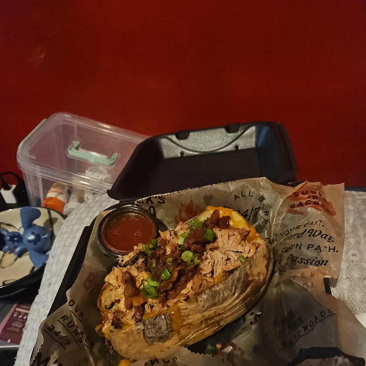 Pulled Pork Loaded Baked Potato