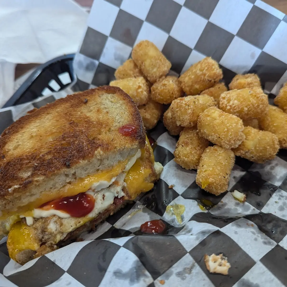 Bacon Egg and Cheese in Sourdough Toast
