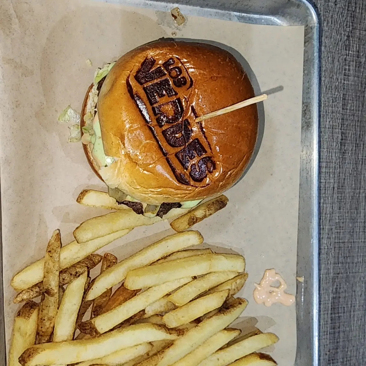 Juicy Burger and Crispy Fries