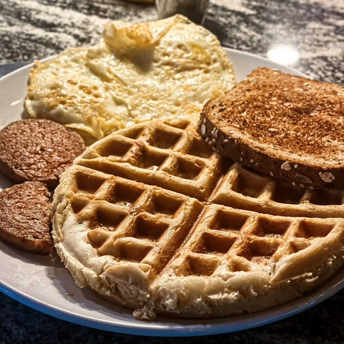 Belgian Waffle Breakfast