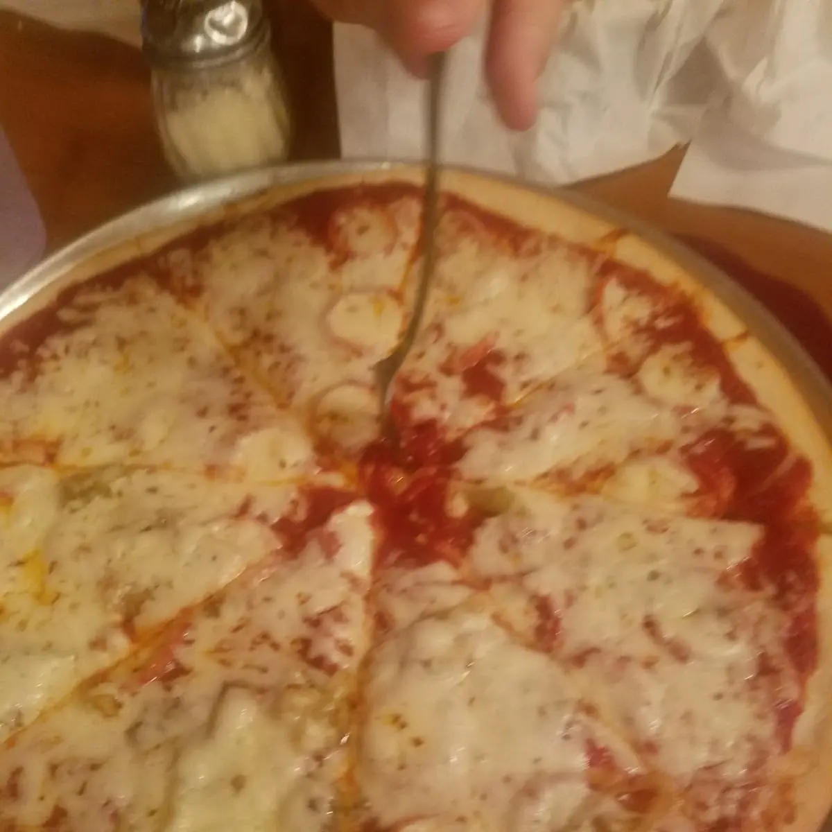Half Pepperoni and Half Sausage Pizza