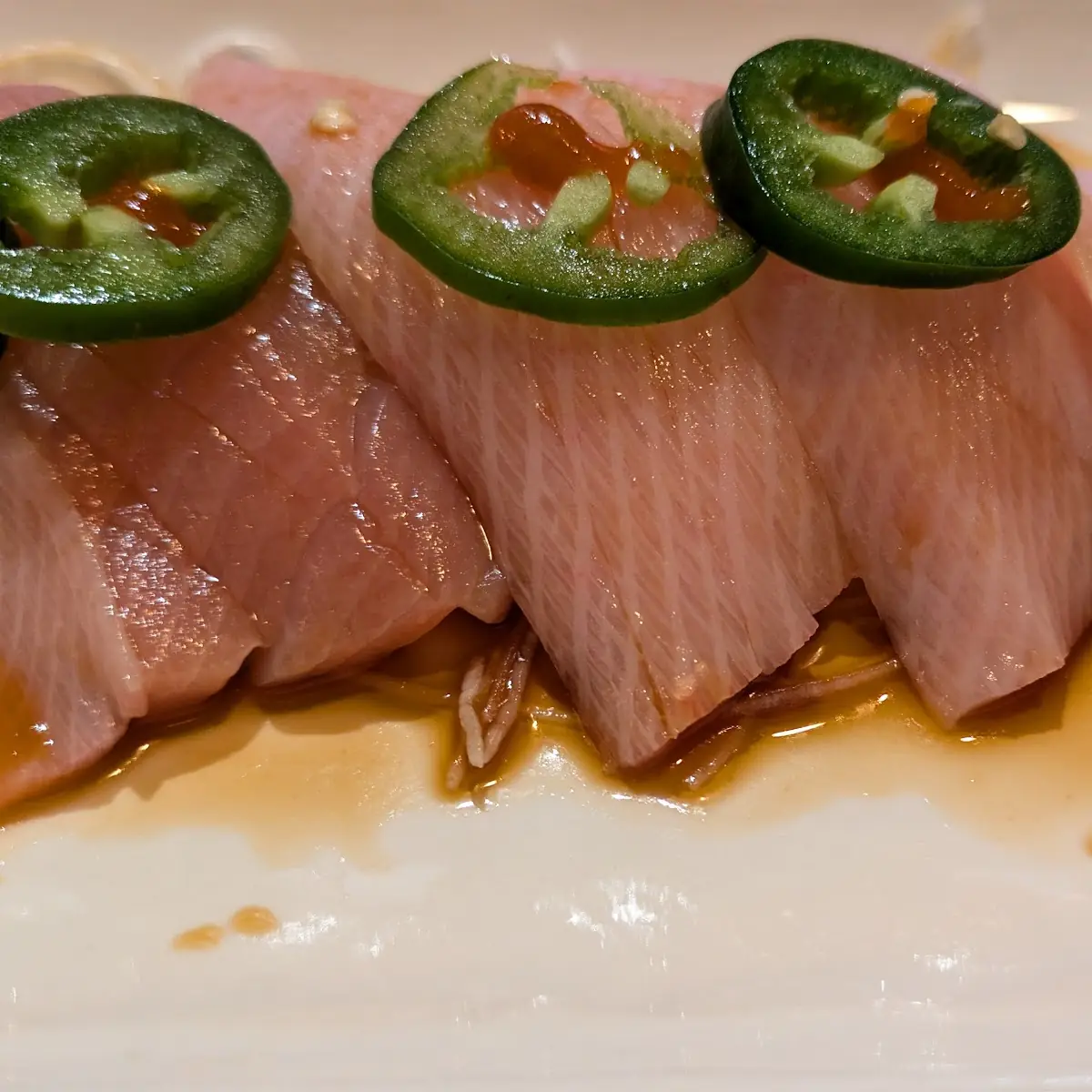 Yellowtail Sashimi with Jalapeño