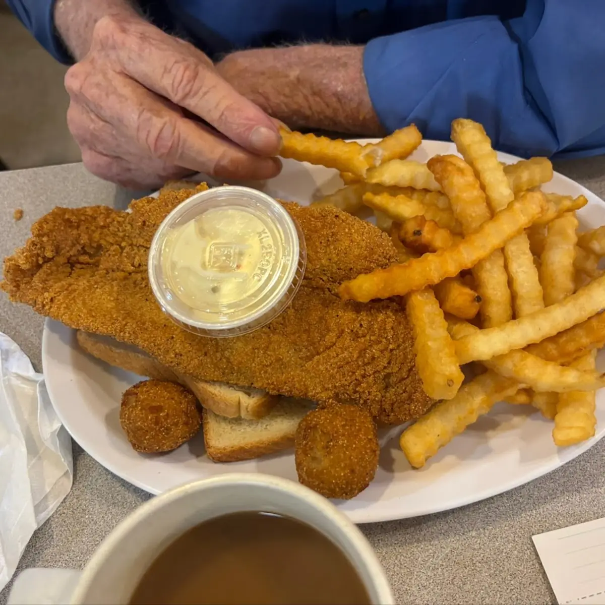 1 Piece Catfish Dinner