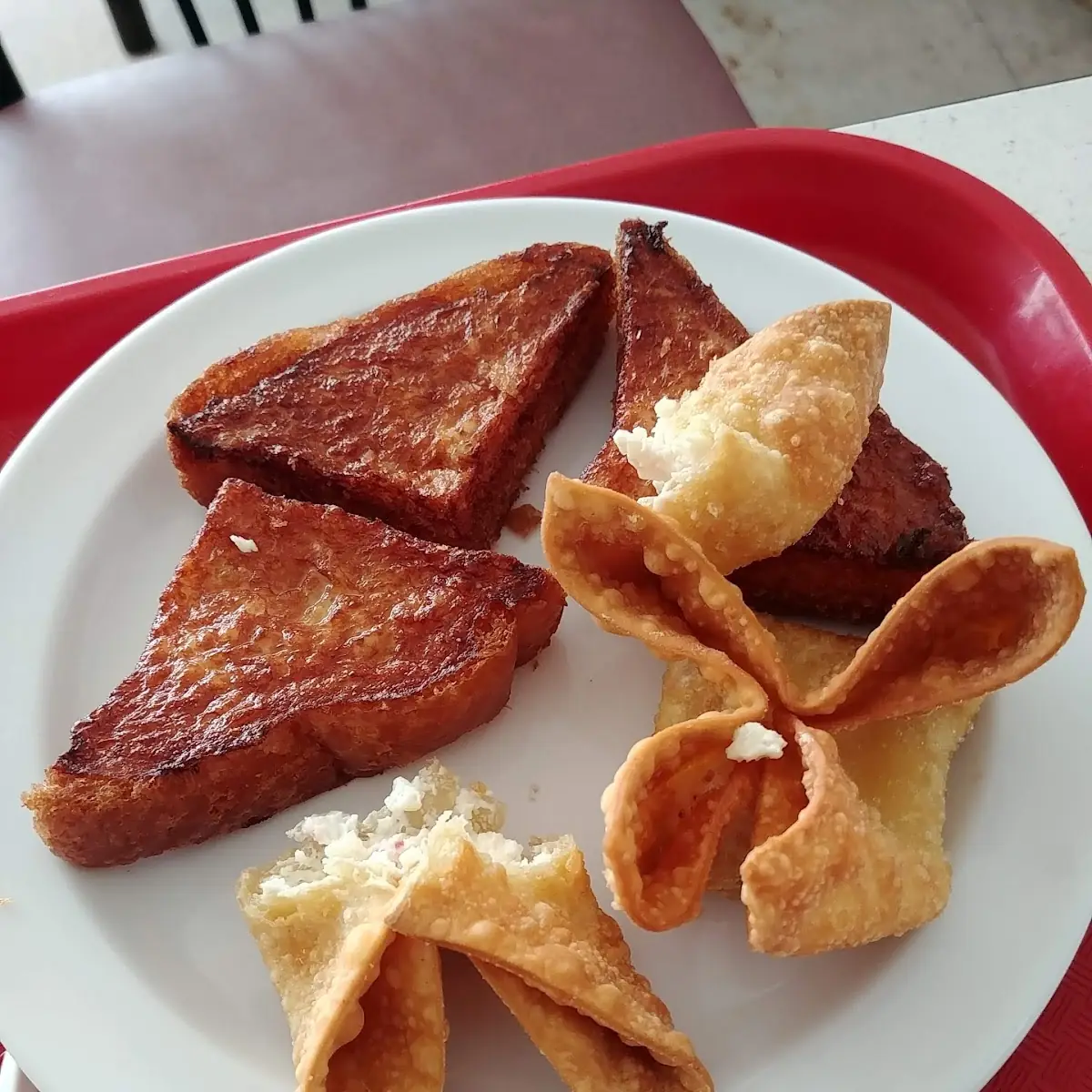 Shrimp Toast Crab Rangoon