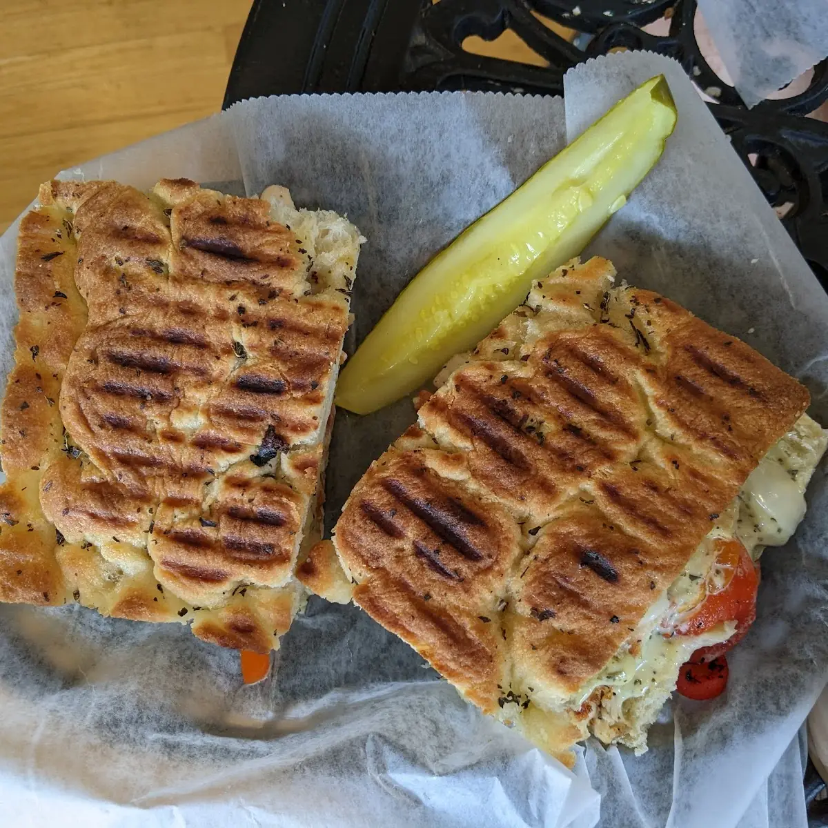 Chicken and Pesto Panini